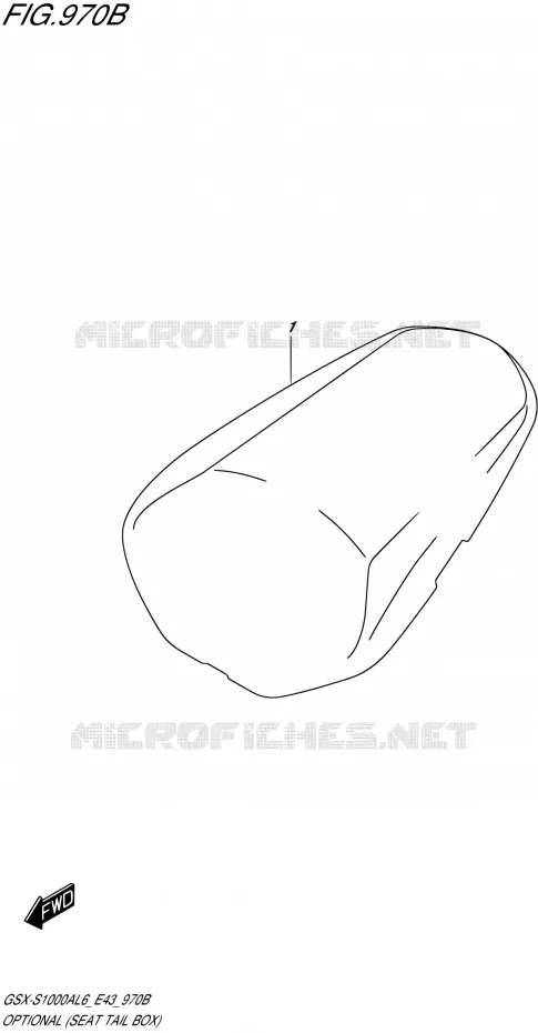 OPTIES (SEAT TAIL BOX) Suzuki MOTO 1000 GSX-S 2016  GSX-S1000A L6 (E43)