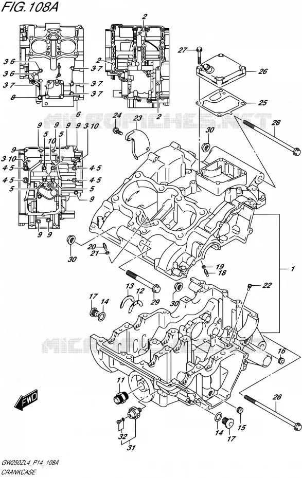 CASING Suzuki MOTO 250 INAZUMA 2014  GW250Z L4 (P14)