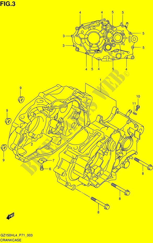 CASING voor Suzuki GZ 150 2014