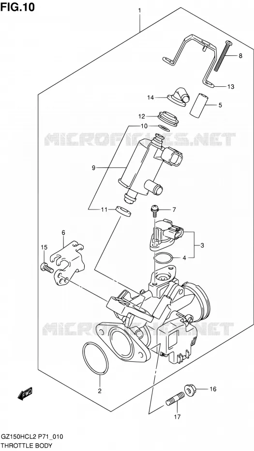 GASKLEPHUIS Suzuki MOTO 150 GZ 2012  GZ150HC L2 (P71)