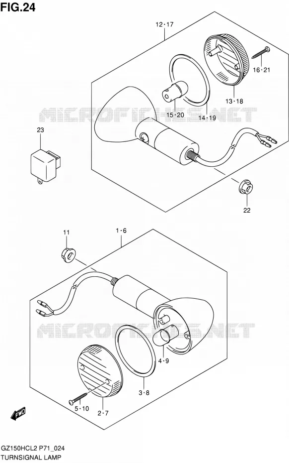 INDICATOREN Suzuki MOTO 150 GZ 2012  GZ150HC L2 (P71)