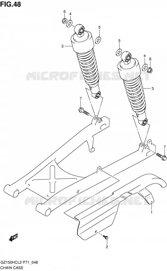 KETTINGKAST Suzuki MOTO 150 GZ 2012  GZ150HC L2 (P71)