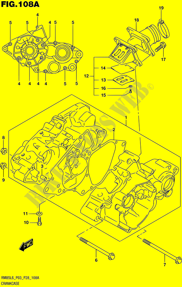 CASING voor Suzuki RM 85 2016