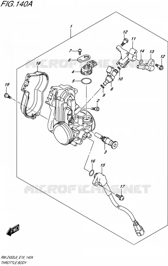 GASKLEPHUIS Suzuki MOTO 450 RM-Z 2016  RM-Z450 L6 (E19)
