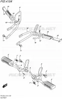 FOOTREST voor Suzuki VAN-VAN 125 2015