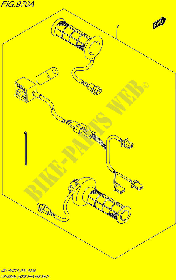 OPTIES (GRIP HEATER SET) voor Suzuki ADDRESS 110 2015