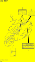 ETIKET voor Suzuki ADDRESS 110 2015