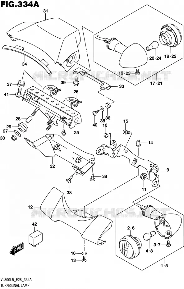 INDICATOREN Suzuki MOTO 800 BOULEVARD 2015  VL800 L5 (E28)