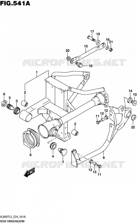 SWINGARM Suzuki MOTO 800 BOULEVARD 2015  VL800T L5 (E24)