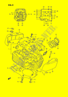 CILINDERKOP (REAR) voor Suzuki INTRUDER 1400 1990