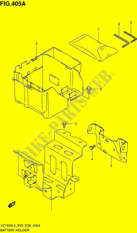 ACCU BOX   TOOLS voor Suzuki BOULEVARD 1500 2014