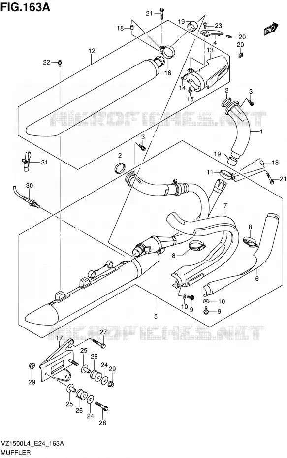 GELUIDDEMPER Suzuki MOTO 1500 BOULEVARD 2014  VZ1500 L4 (E24)