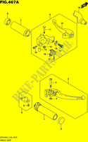 HANDGRIPS   LEVERS (VZR1800L5 E43) voor Suzuki INTRUDER 1800 2015