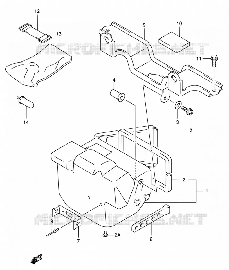 ACHTERDOOS Suzuki QUAD 400 EIGER 2007  LT-A400F K7 (P03,P28,P33)