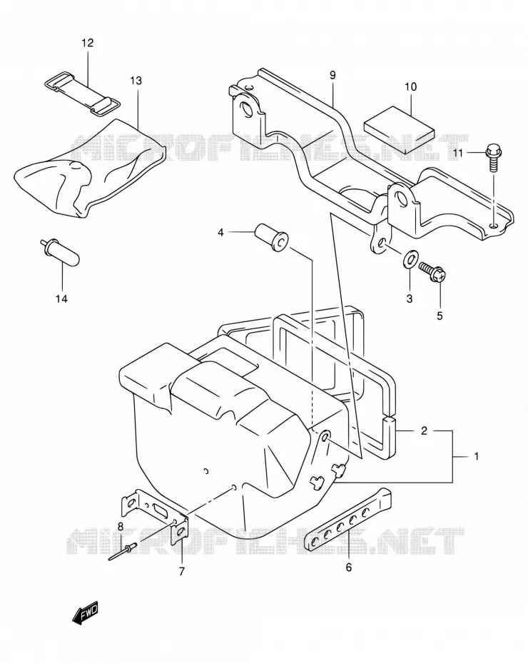ACHTERDOOS Suzuki QUAD 400 EIGER 2007  LT-A400F K7 (P17,P24)
