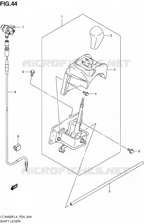 VERSNELLINGSPOOK Suzuki QUAD 400 KINGQUAD 2014  LT-A400F L4 (P24)