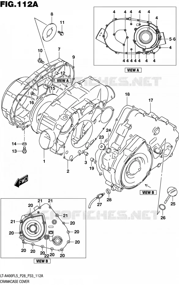 CASING Suzuki QUAD 400 KINGQUAD 2015  LT-A400F L5/LT-A400FZ L5 (P03,P28,P33)