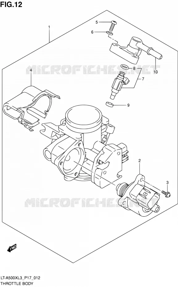 GASKLEPHUIS Suzuki QUAD 500 KINGQUAD 2013  LT-A500X L3/LT-A500XZ L3 (P17,P24)