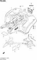 ACHTERSPATBORD (LT A750XZK9 P17) voor Suzuki KINGQUAD 750 2010