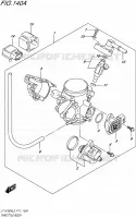 GASKLEPHUIS voor Suzuki KINGQUAD 750 2015