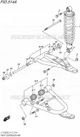 VOORWIELOPHANGING ARM voor Suzuki KINGQUAD 750 2015
