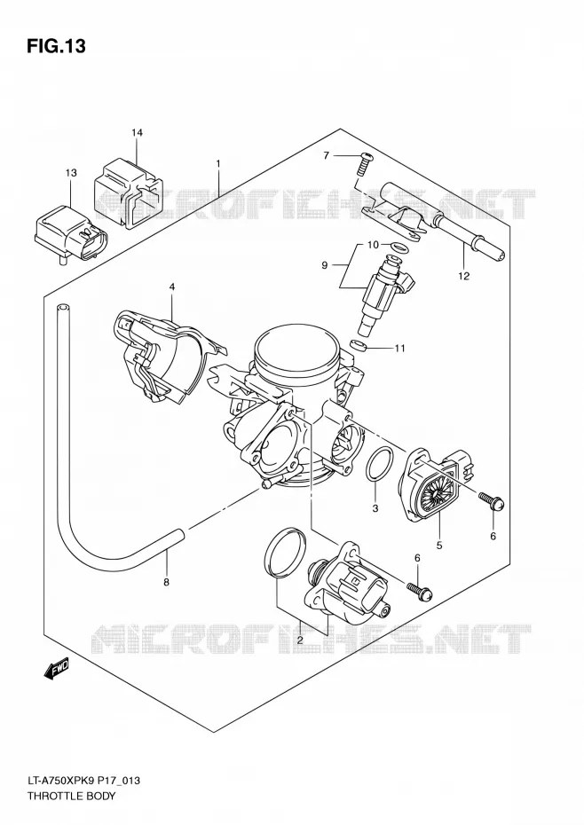 GASKLEPHUIS Suzuki QUAD 750 KINGQUAD 2010  LT-A750XP L0 (P17,P24)