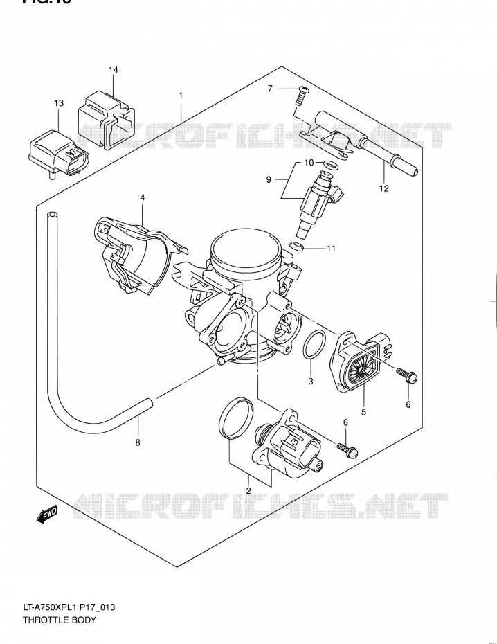 GASKLEPHUIS Suzuki QUAD 750 KINGQUAD 2011  LT-A750XP L1 (P17,P24)