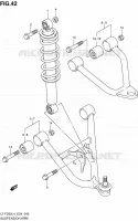 SCHOKDEMPER   VORKBEEN voor Suzuki OZARK 250 2014
