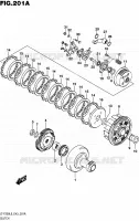 KOPPELING voor Suzuki OZARK 250 2016