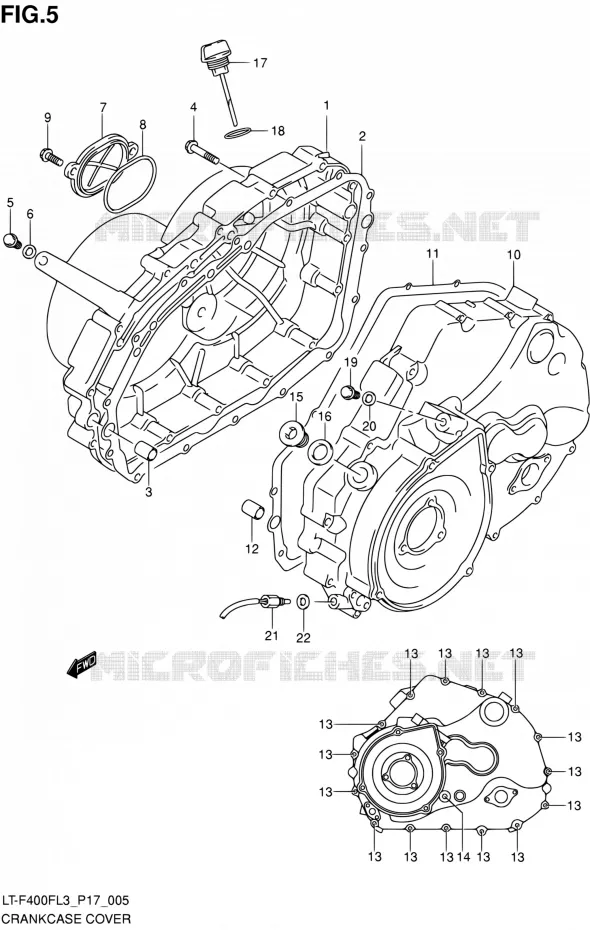 CASING Suzuki QUAD 400 KINGQUAD 2013  LT-F400F L3/LT-F400FZ L3 (P17,P24)