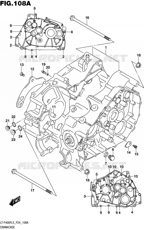 CASING Suzuki QUAD 400 KINGQUAD 2015  LT-F400F L5 (P24)
