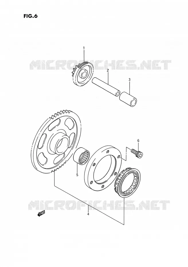 STARTMOTOR CLUTCH Suzuki QUAD 250 KINGQUAD 1995  LT-F4WD S (E02,E17,E24)