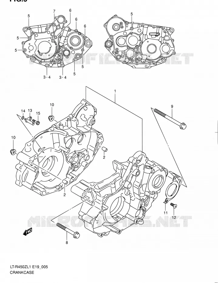 CASING Suzuki QUAD 450 QUADRACER 2011  LT-R450 L1/LT-R450Z L1 (E19)