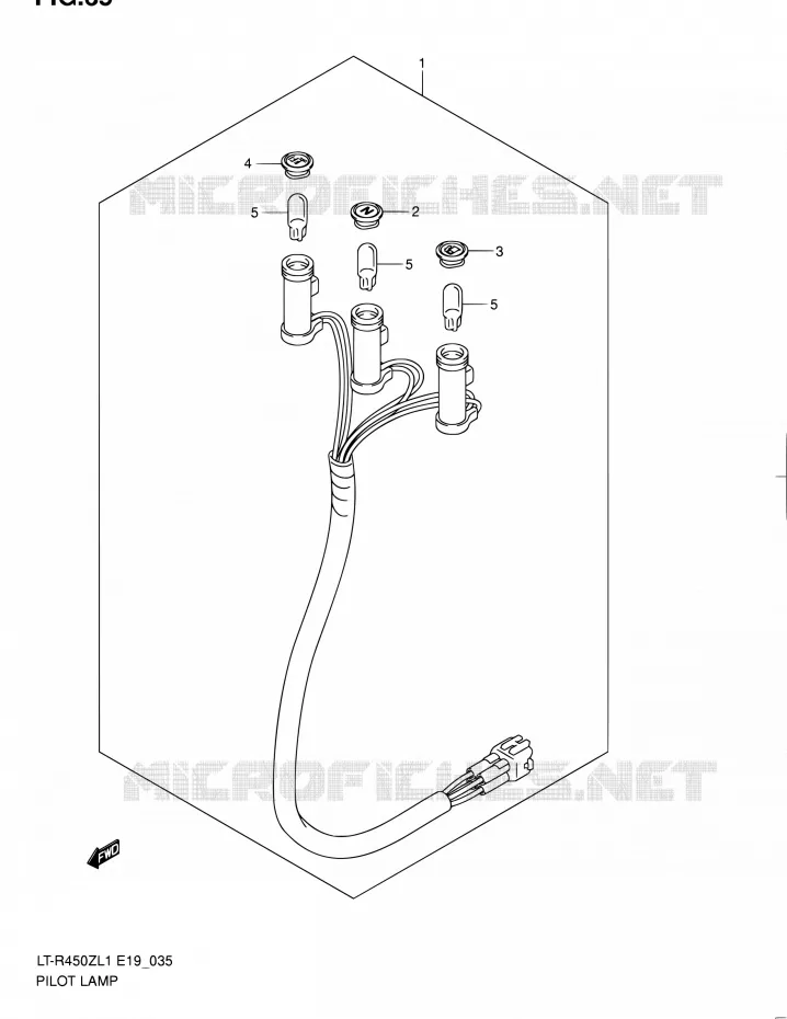 PILOT LAMPEN Suzuki QUAD 450 QUADRACER 2011  LT-R450 L1/LT-R450Z L1 (E19)