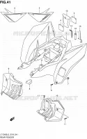 ACHTERSPATBORD voor Suzuki QUADSPORT 400 2013