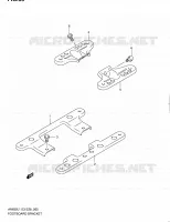 ACHTERFOOTREST voor Suzuki BURGMAN 650 2011