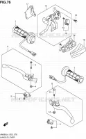 HANDGRIPS   LEVERS (AN650ZL4 E19) voor Suzuki BURGMAN 650 2014