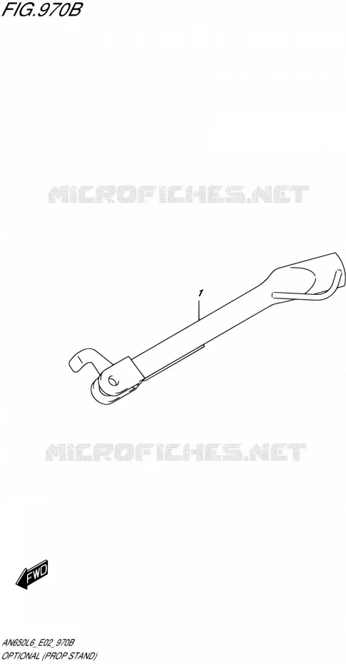 OPTIES (PROP STAND) Suzuki SCOOTER 650 BURGMAN 2016  AN650 L6 (E19)