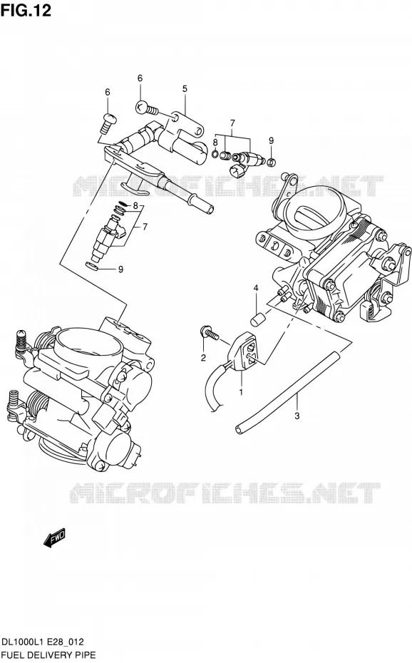 BRANDSTOFINJECTOREN Suzuki MOTO 1000 V-STROM 2011  DL1000 L1 (E03,E28,E33)