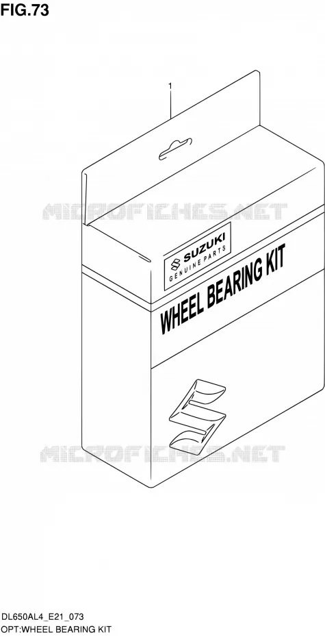 Wiellager KIT Suzuki MOTO 650 V-STROM 2014  DL650A L4 (E21)