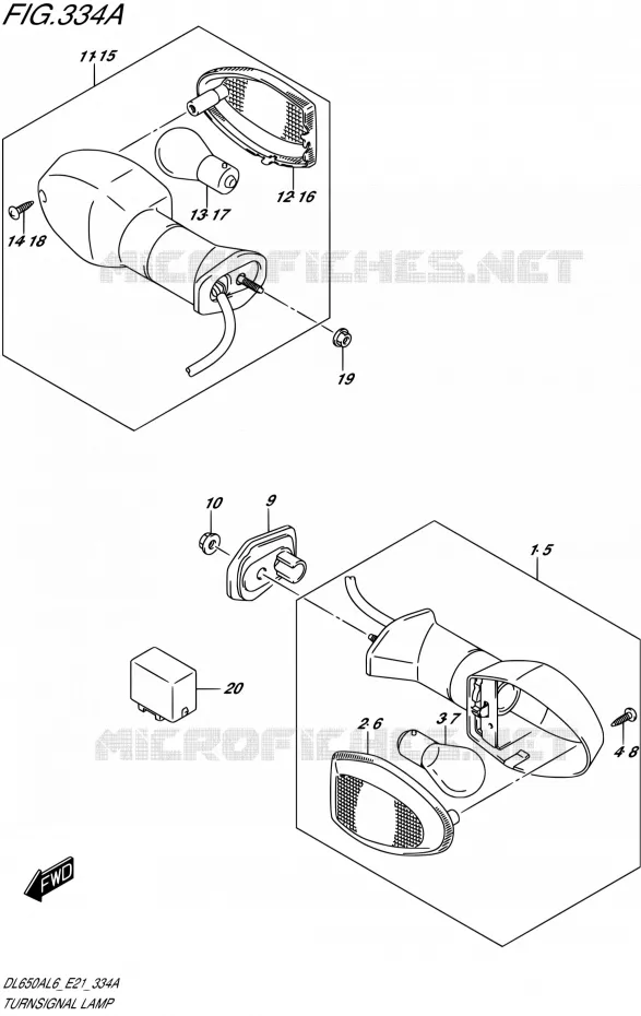 INDICATOREN Suzuki MOTO 650 V-STROM 2016  DL650AUE L6 (E21)