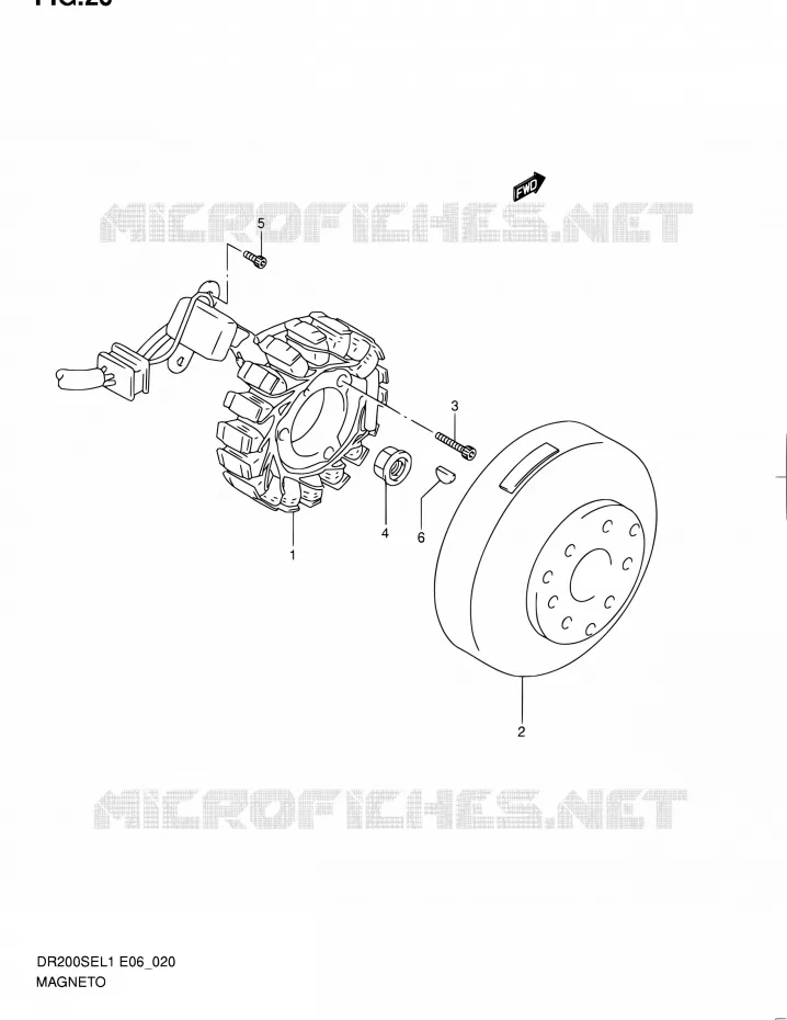 ONTSTEKING Suzuki MOTO 200 DR 2011  DR200SE L1 (E06,E24)