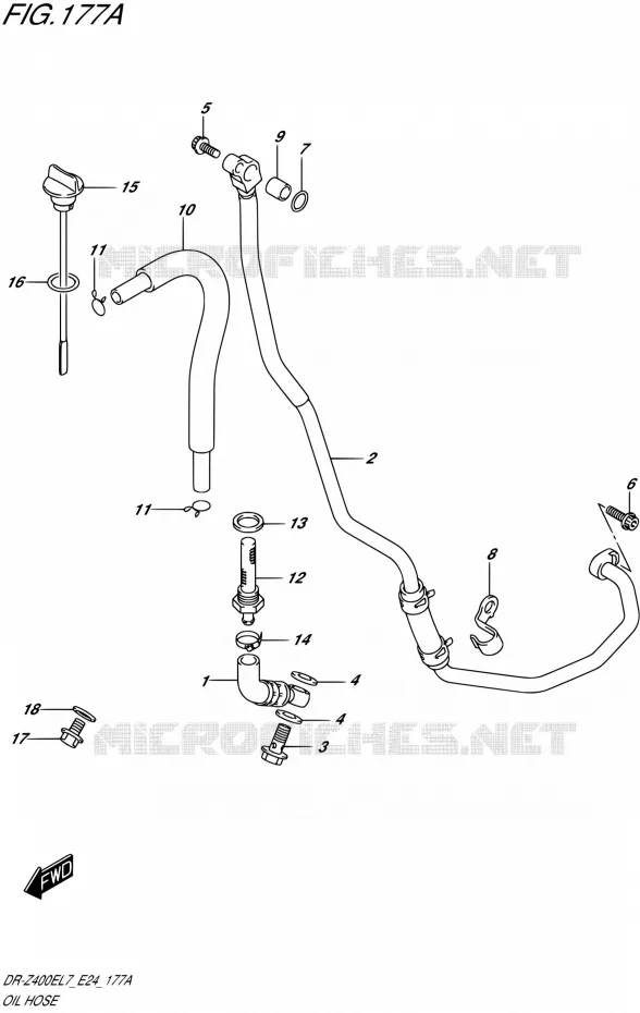 OLIE SLANG Suzuki MOTO 400 DR-Z 2017  DR-Z400E L7 (E24)