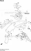 ACHTERSPATBORD voor Suzuki DR-Z 400 2014