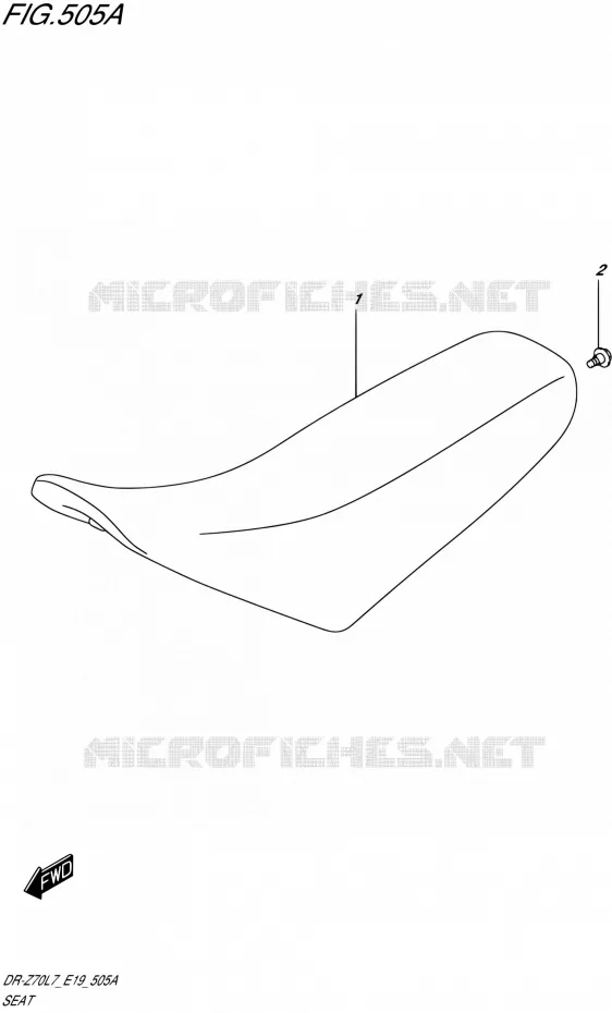 SEAT Suzuki MOTO 70 DR-Z 2017  DR-Z70 L7 (E19)