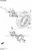 ACHTERWIEL voor Suzuki GSX-F 1250 1992