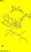 GASKLEPHUIS (GSX1300RAL4 E02) voor Suzuki HAYABUSA 1300 2014