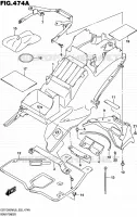 ACHTERSPATBORD (GSX1300RAL6 E02) voor Suzuki HAYABUSA 1300 2016