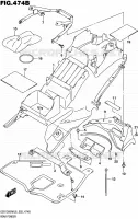 ACHTERSPATBORD (GSX1300RAL6 E19) voor Suzuki HAYABUSA 1300 2016