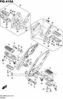 FOOTREST voor Suzuki HAYABUSA 1300 2016